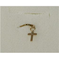 10KT GOLD CROSS PENDANT (0.1g)