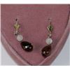 Image 1 : STERLING SILVER SMOKEY QUARTZ EARRINGS