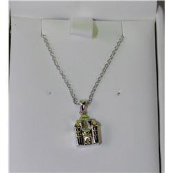 STERLING SILVER CASTLE PENDANT
