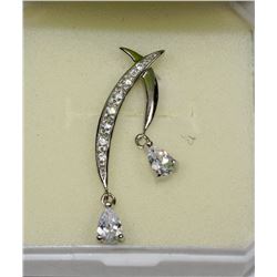 STERLING SILVER CZ PENDANT