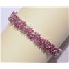 Image 1 : #16-STERLING SILVER RUBY (8.0CT) BRACELET
