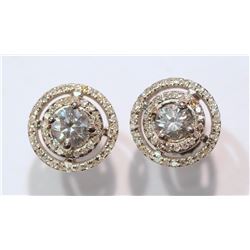 #17-14K GOLD DIAMOND (0.58CT) EARRINGS WITH