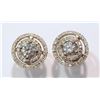 Image 1 : #17-14K GOLD DIAMOND (0.58CT) EARRINGS WITH