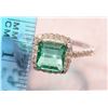 Image 2 : #22-14K GOLD EMERALD (1.60CT) & DIAMOND (0.37CT)