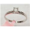 Image 2 : #28-14K WHITE GOLD DIAMOND (0.25CT) SOLITAIRE RING