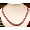 Image 1 : #31-STERLING SILVER RUBY (APPROX. 50.0CT) NECKLACE