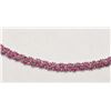 Image 2 : #31-STERLING SILVER RUBY (APPROX. 50.0CT) NECKLACE