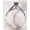 Image 2 : #32-14K WHITE GOLD BLUE DIAMOND (0.35CT) SOLITAIRE