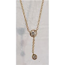 #34-14K GOLD DIAMOND (0.30CT TOTAL) NECKLACE