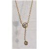 Image 1 : #34-14K GOLD DIAMOND (0.30CT TOTAL) NECKLACE
