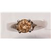 Image 1 : #37-14K WHITE GOLD BROWN DIAMOND (1.01CT)SOLITAIRE