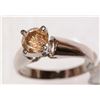 Image 3 : #37-14K WHITE GOLD BROWN DIAMOND (1.01CT)SOLITAIRE