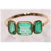 Image 3 : #40-14K GOLD EMERALD (2.20CT) RING