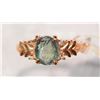 Image 1 : #46-10K GOLD ALEXANDRITE (1.0CT) & DIAMOND RING