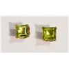 Image 1 : 10K Gold Peridot Earrings