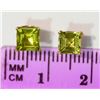Image 2 : 10K Gold Peridot Earrings