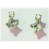 Image 2 : 10K Gold Aquamarine Earrings