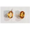 Image 1 : 10K Gold Citrine Earrings