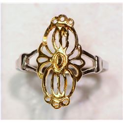 Sterling Silver Two-Tone Ring