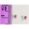 Image 2 : 14K Gold Ruby (0.08ct) Earrings