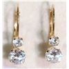 Image 1 : 10K Gold Cubic Zirconia Earrings