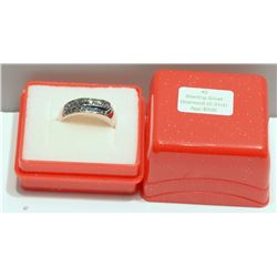 Sterling Silver Blue Diamond (0.31ct) Ring