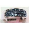 Image 2 : Sterling Silver Blue Diamond (0.31ct) Ring
