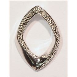 Sterling Silver Diamond Pendant