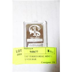 NORTHWEST TERRITORIAL MINT 1 OUNCE SILVER BAR