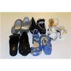 5 PAIRS OF LADIES SHOES SIZE 6