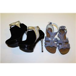 2 PAIRS OF LADIES SHOES SIZE 5.5