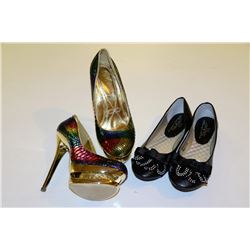 2 PAIRS OF LADIES SHOES SIZE 6
