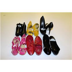 6 PAIRS OF LADIES SHOES SIZE 7 NEW ALL WITH BOXES