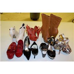 7 PAIRS OF LADIES SHOES SIZE 8.5 NEW ALL WITH BOXES