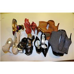 7 PAIRS OF LADIES SHOES SIZE 9 NEW ALL WITH BOXES
