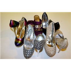5 PAIRS OF LADIES SHOES SIZE 10