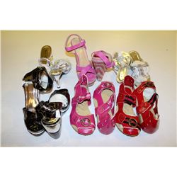 6 PAIRS OF LADIES SHOES SIZE 7.5 NEW ALL WITH BOXES