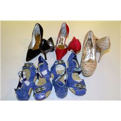 5 PAIRS OF LADIES SHOES SIZE 8