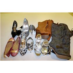 7 PAIRS OF LADIES SHOES SIZE 9 NEW ALL WITH BOXES