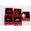Image 1 : LOT OF 5 FASHION RINGS