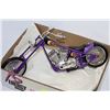 Image 1 : BOX W/DIE-CAST CHOPPER MOTORCYCLE