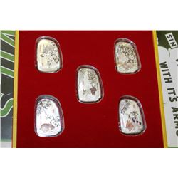 YEAR OF THE RABBIT ELECTROPLATED COIN SET
