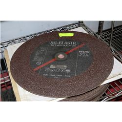 LOT OF 11- 16" ABRASSIVE CUT-OFF DISCS