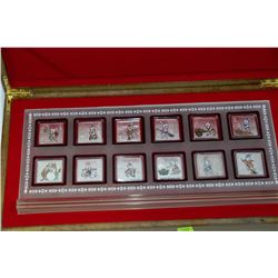 YEAR OF THE RABBIT 12PC. ELECTROPLATED COIN SET