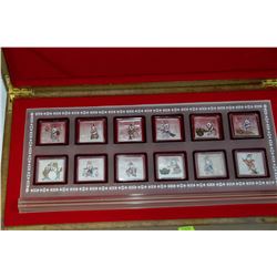 YEAR OF THE RABBIT 12PC. ELECTROPLATED COIN SET