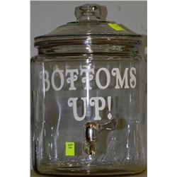 2 GALLON DRINK DISPENSER:"BOTTOMS UP"