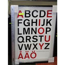 FRAMED ALPHABET PICTURE