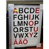 Image 1 : FRAMED ALPHABET PICTURE