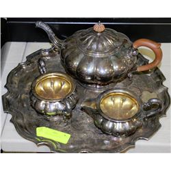 SILVER PLATED TEA SERVICE SET
