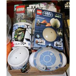 FLAT OF STAR WARS COLLECTIBLES LEGO, PUZZLES
